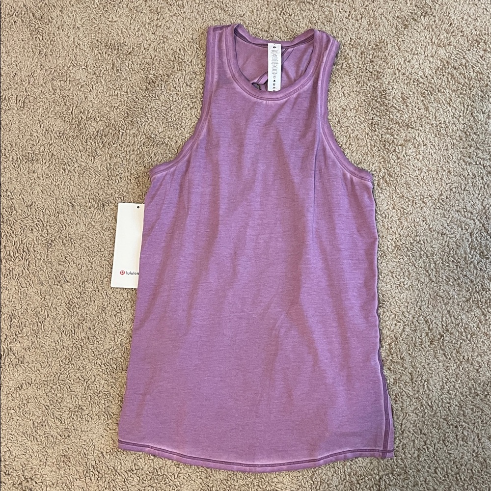 Lululemon ALL TIED UP TANK SIZE 4 NWT rustic lavender - Picture 9 of 11